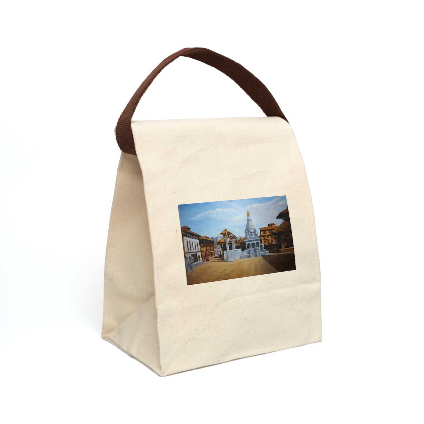 Canvas Lunch Bag With Strap
