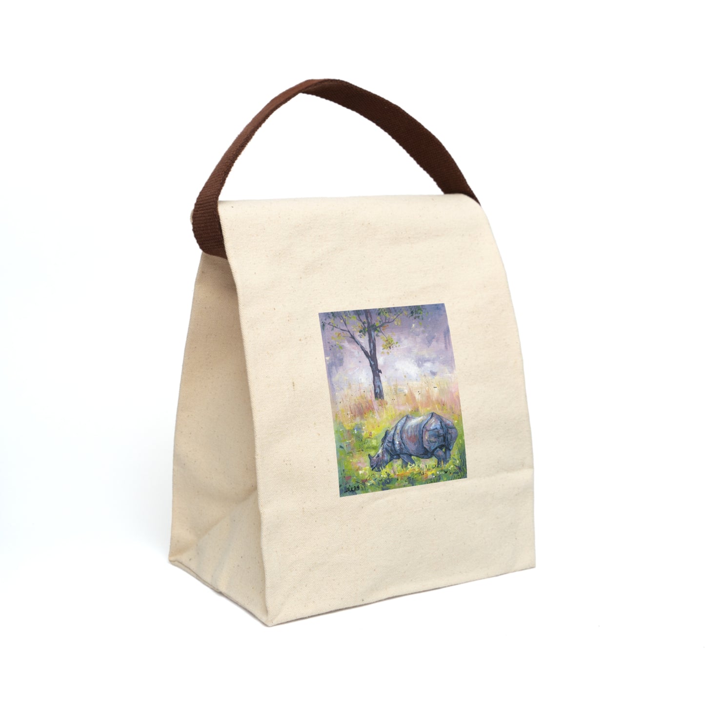 Canvas Lunch Bag With Strap