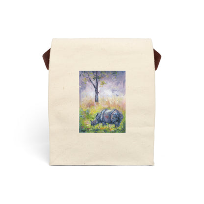 Canvas Lunch Bag With Strap