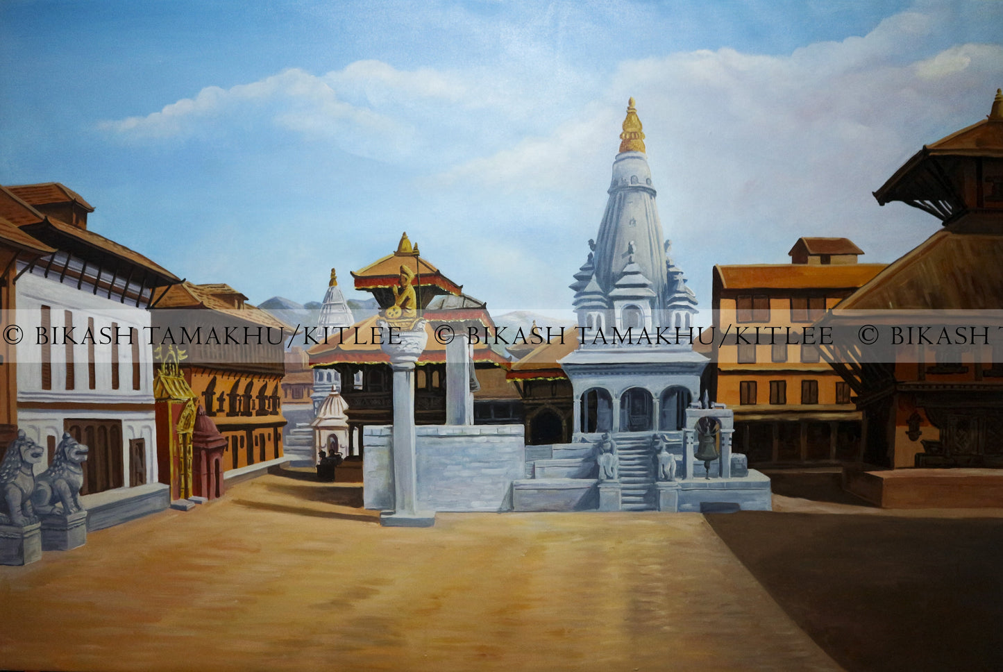 Painting: Bhaktapur Darbar Square